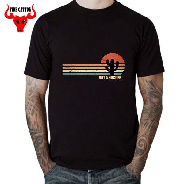 

sport desert cactus sun vintage love t shirt men retro not a hugger cactus t-shirt 2020 designer fashion summer style cotton tee shirt