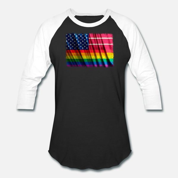 

lgbt american flag tshirt lgbtq gay pride shirt t shirt men knitted cotton plus size 3xl kawaii loose authentic spring autumn letters shirt