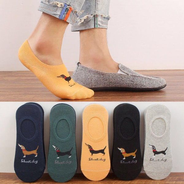 

length underwear sports comfortable athletic socks mens designer contrast color sock slippers summer striped print ankle, Black