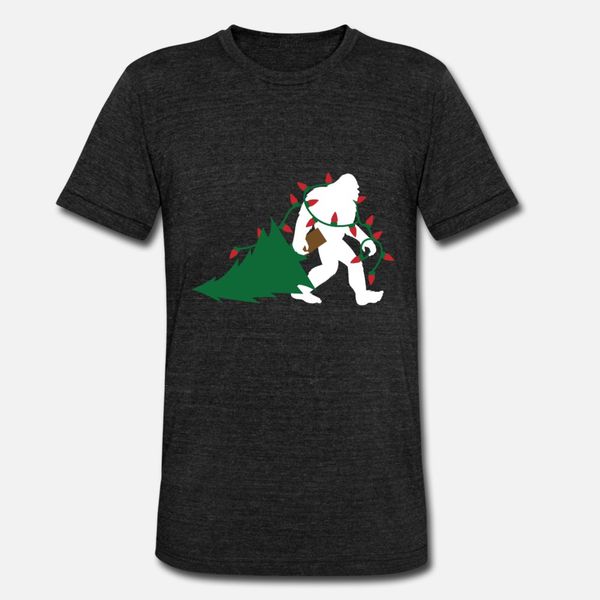 

christmas bigfoot sasquatch t shirt men knitted tee shirt euro size s-3xl family crazy fashion spring kawaii shirt