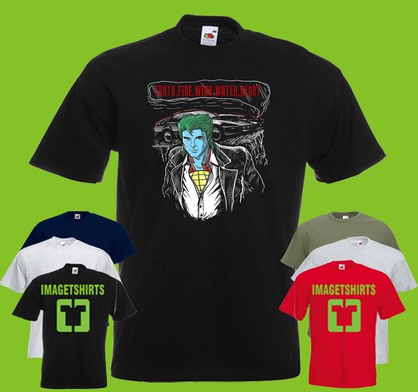 

captain kitt mens printed t-shirt mashup knight rider planet tv car