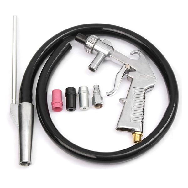 

air sandblaster + tube + connector mouth nozzles sandblasting tools kit for glass rust and pneumatic tools