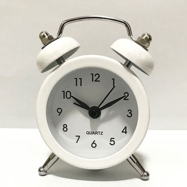 

cute decorative digital battery operated desk bedside round bedroom alarm clock
