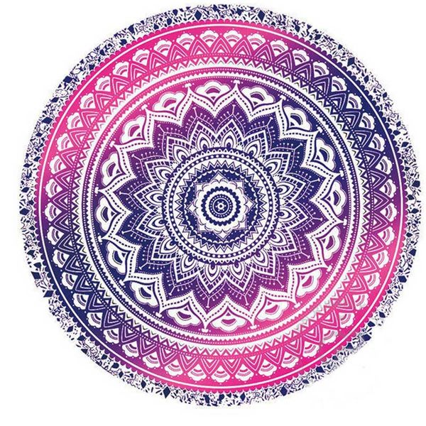 

mandala round tapestry summer beach picnic throw rug blanket bohemia mats b99