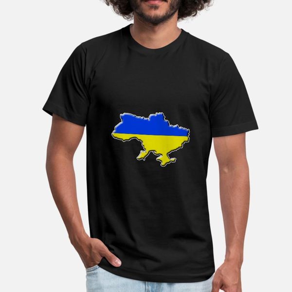 

ukraine flag map t shirt men knitted cotton s-xxxl outfit loose building summer style standard shirt