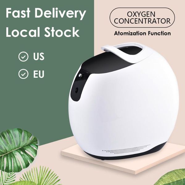 

oxygen concentrator machine 1-6l/min adjustable portable oxygen machine nebulizer household easy take handle without battery