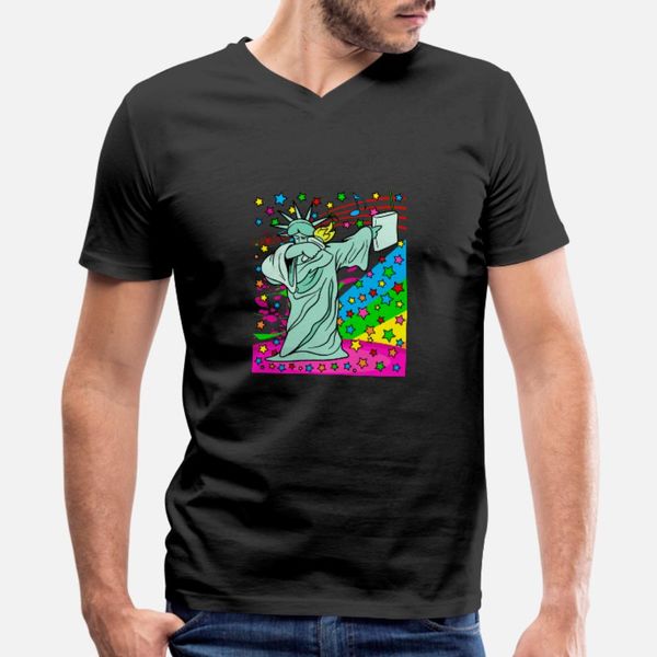 

dabbing dab statue of liberty hip hop disco party t shirt men printed cotton s-3xl graphic casual spring formal shirt