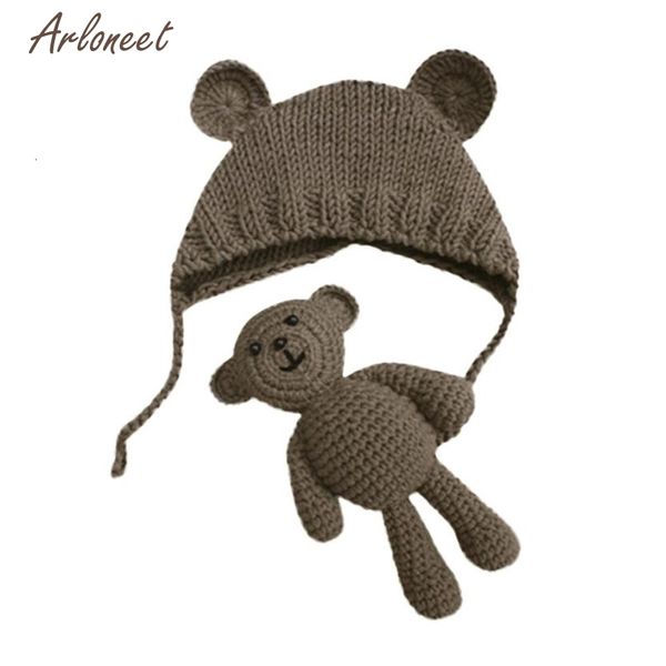 

6 colors cute fashion hat new stretchy knit baby hat+trousers costume pgraphy props clearance drop shipped st25, Yellow