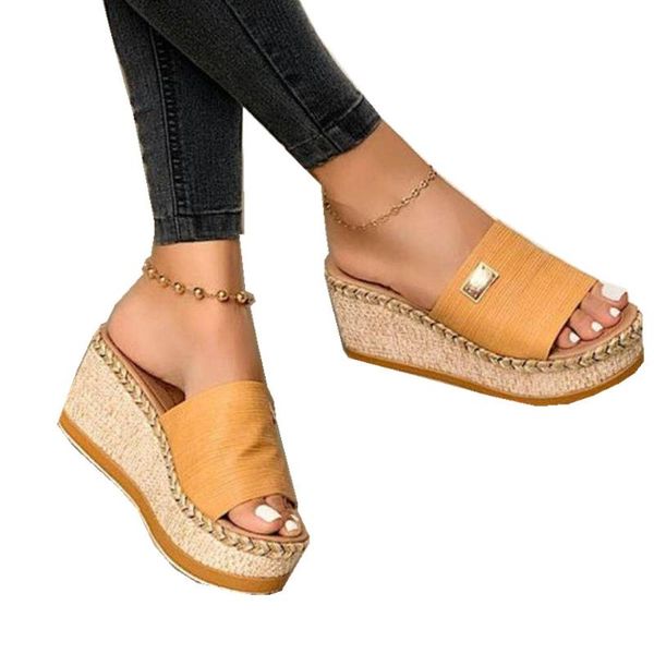 

2020 fashion women girls summer wedge heel sandals bling candy color beach diamond shoes outdoor comfortable slippers, Black