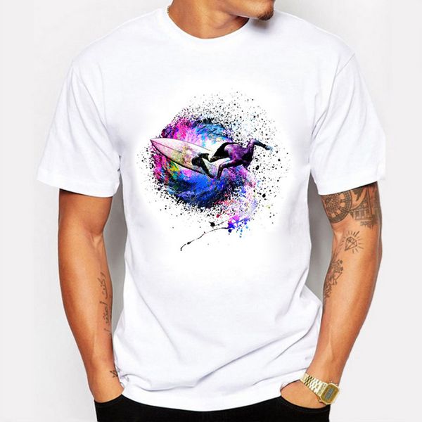 

blwhsa summer fashion men t-shirts printing surfer colors short sleeve t shirts for men the unique design clothing