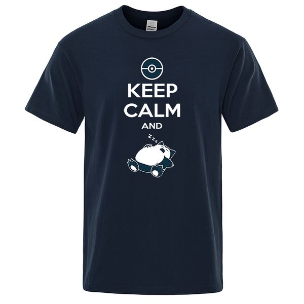 

япония аниме tshirt мужчины мультфильмы snorlax держите моллюск и спать футболки мужчины summer casual cotton t shirt hip hop harajuku stree