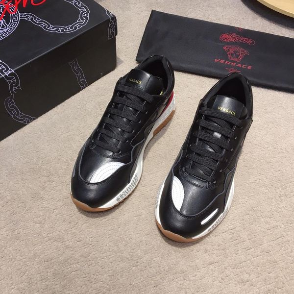 

2021d new custom men 's casual shoes ,fashion wild sports shoes ,comfortable breathable shoes ,original box packaging 38 -44 n, Black