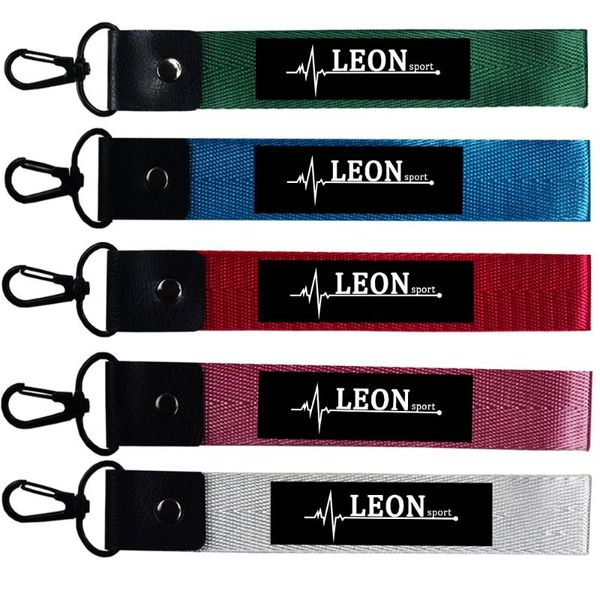 

keychains car keychain motorcycle key straps keycord phone lanyard jewelry keyring for seat leon 5f 3 fr 2 cupra ip 1 1m accessories, Silver