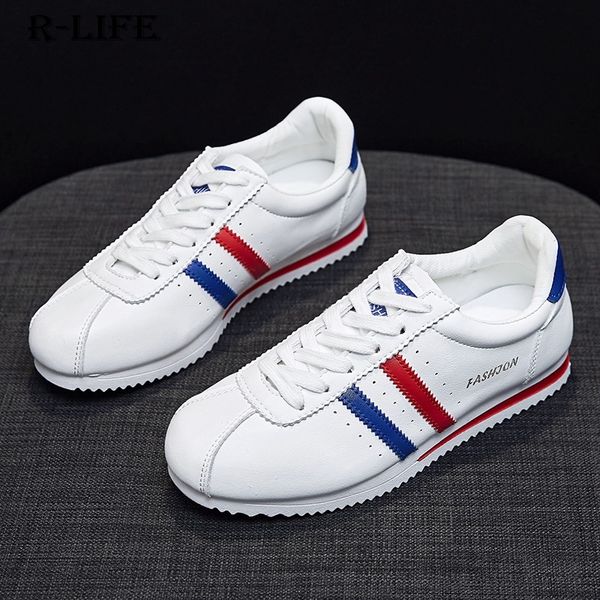 

white women's sports shoes forrest gump board shoes flat sneakers for women shoe 2020 new autumn casual student running footwear, Black