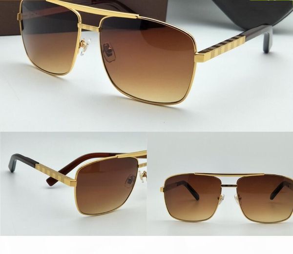 

new luxury sunglasses attitude men sunglasses gold frame square metal frame vintage style outdoor design classical model, White;black