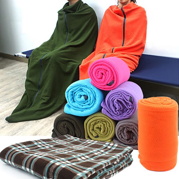 

outdoor fleece sleeping bag camping travel liner air conditioning is warm four seasons camping