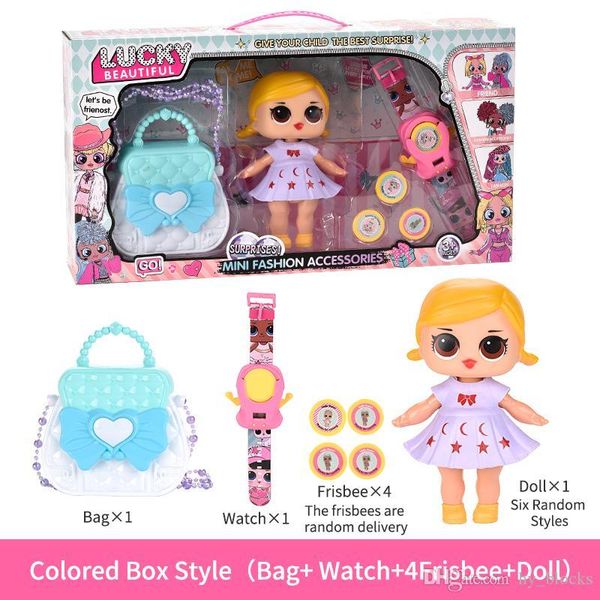 

play house lucy dolls set light sound watch accessories educational girls diy creative princess toy birthday gift for children kids