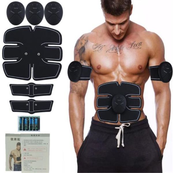 

electric abdominal muscle training ems stimulator wireless belt fitness full body slimming massager home salon smart fitness beauty gear