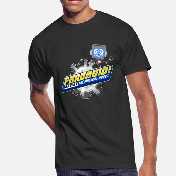 

fandroid logo with waving fandroid t shirt men designs short sleeve size s-3xl cool gift fashion spring pattern shirt