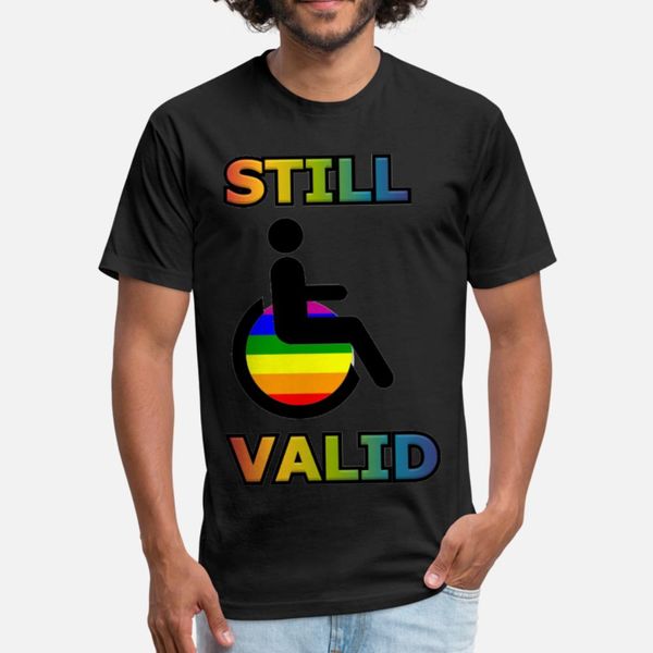 

disabled lgbt t shirt men designs short sleeve crew neck male fit funny summer pictures shirt