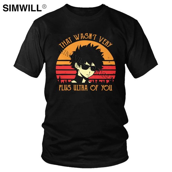 

boku no hero academia t shirt men eco cotton izuku midoriya tee short sleeved casual japanese superhero manga t-shirt merch