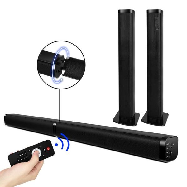 

40w tv sound bar speaker with bluetooth home theater surround sound system soundbar 3d daul stereo speakers supportl aux/usb