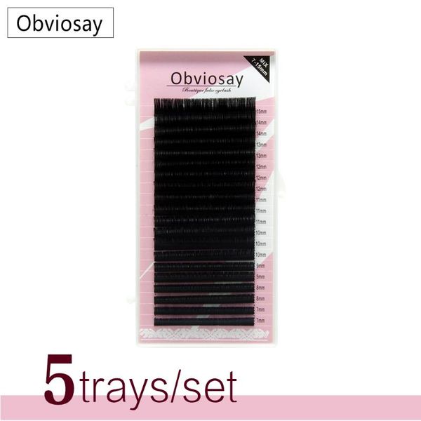 

5cases j b c d curl ,7~15mm mix 20sheets/case, mink extension eyelashes false eyelash ing