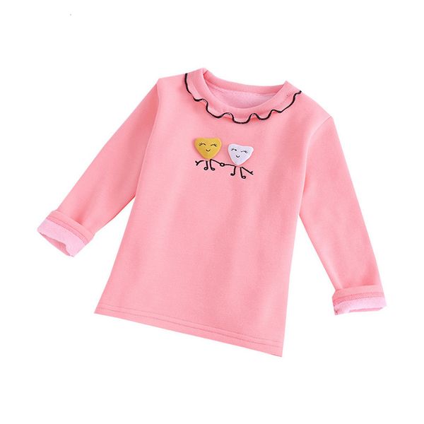 

three-dimensional love smile baby girls sweaters kids sweaters for winter knitted bottoming wave pattern sweater blouse 1d6