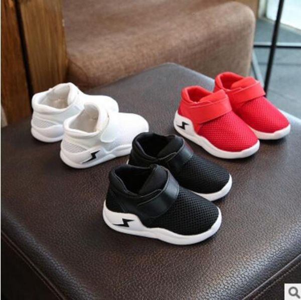 

autumn 2020 casual shoes for boys and girls, solid running baby mesh canvas shoes, children brand sneakers, breathable boots, Black