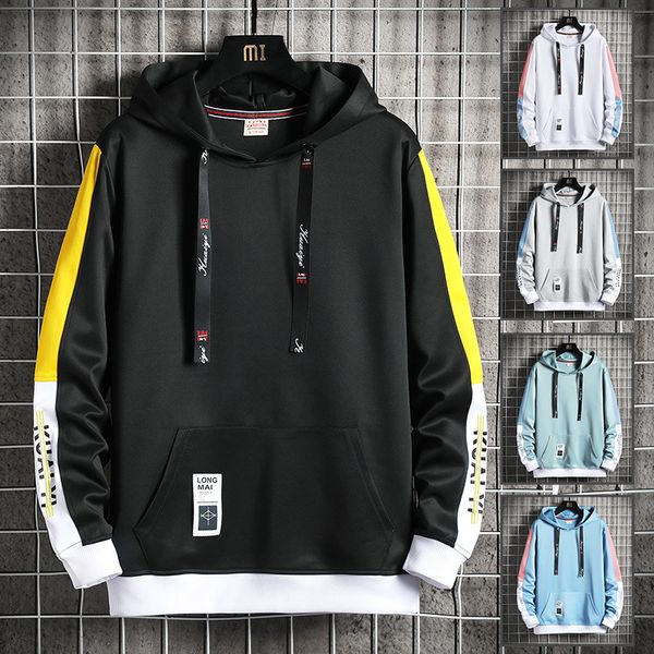 

men's long-sleeved hoodie 2020 autumn new embroidered casual men's hoodie mens hoodie hoodies men's clothing wowcool