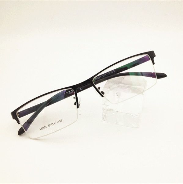 

eyesilove finished myopia glasses men's business shortsight eyewear for big face nearsighted glasses prescription, Black