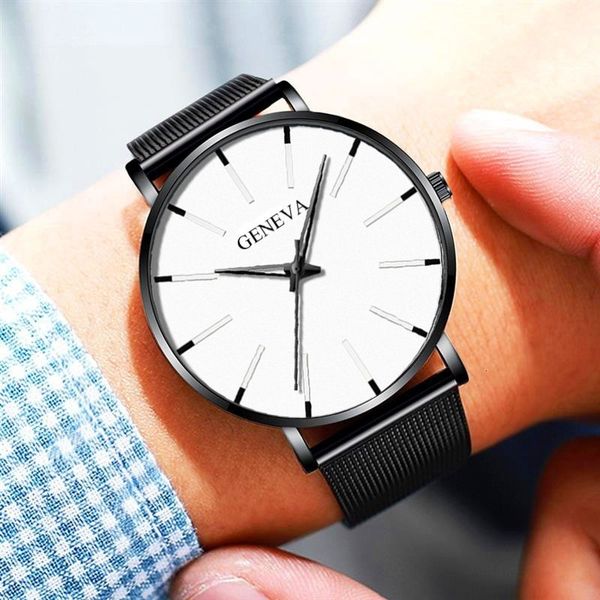 

mens watches ultra-thin business men watches quartz stainless steel band wrist watch male clock fashion, Slivery;brown