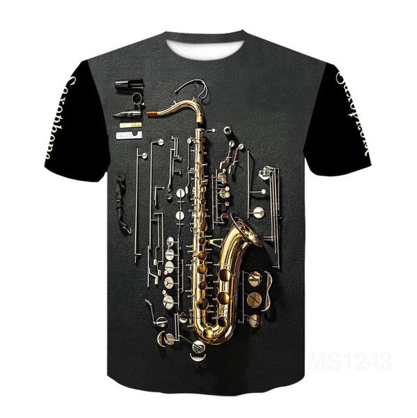 

3d guitar printed daily musical female psychedelic 3d print shirts anime plus size plus size men clothing