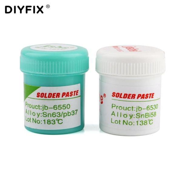 

diyfix 1pc solder paste flux welding flux solder paste sn63/pb37 snbi58 for computer phone led bga smd pga pcb chips repair tool