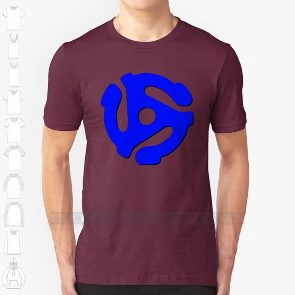 

music geek , 45 rpm record adaptor , dj music geek stuff custom design print for men women cotton new cool tee
