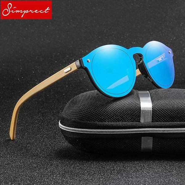 

qÂ·viseld round sunglasses women bamboo mirror sunglasses for men brand designer wooden fashion sun glasses vintage eyewear uv400, White;black