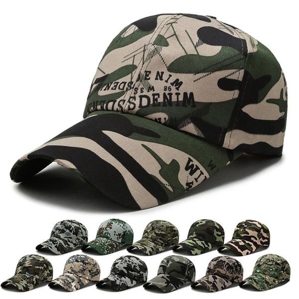 

new camouflage polyester adjustable baseball cap snapback hat sunhat outdoor jungle hunting headwear hat, Black;white