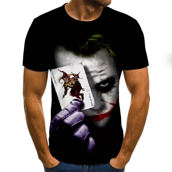 

joker face male clown homme 3d print shirts anime aesthetic humor men clothing