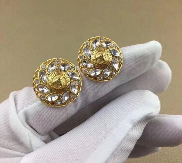 

2020 New Horse Eye Diamond Letter Stud Earrings Gold Plated S925 Sterling Silver Needle Fast Delivery