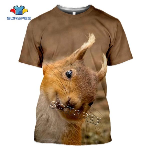 

animal squirrel summer homme 3d print shirts oversized plus size anime men clothing