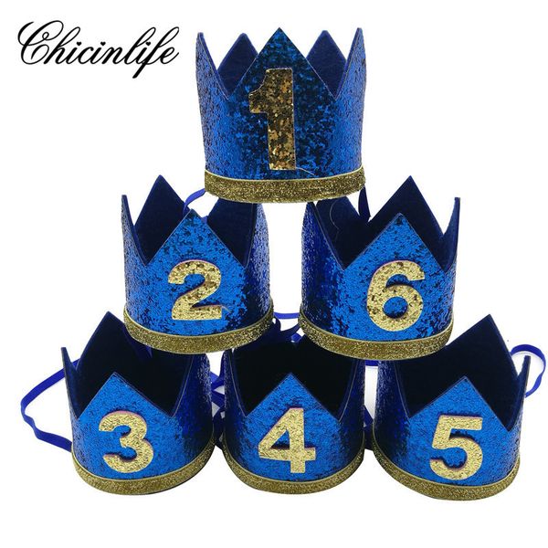 

chicinlife baby boy 1 2 3 4 5 6 birthday headband crown hairband baby shower hat p prop kids birthday party decoration