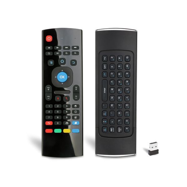 Fly Air Mouse MX3 X8 Mini teclado sem fio com controle remoto IR Learning 2.4GHz 6 eixos para Android TV Box PC