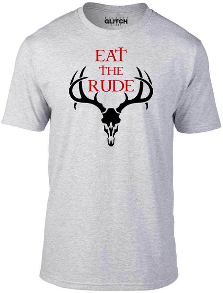 

eat the rude t-shirt - funny t shirt retro hannibal horror cool season cannibal new fashion men men's t shirt t shirt cotton men