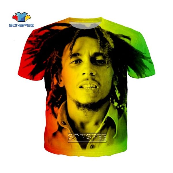 

summer singer bob marley pullover men 3d print shirts comics anime harajuku men clothing