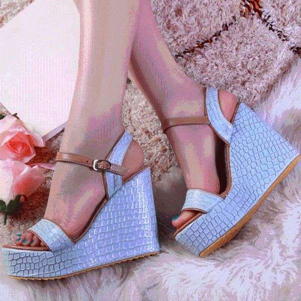 

2020 new arrivals classic big size 43 fashion high heels wedges sandals platform women's shoes, Black