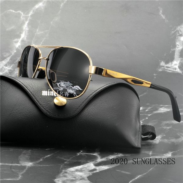 

2020 aluminum magnesium hd polarized fashion sunglasses women men driving mirror sun glasses for men vintage with box fml, White;black