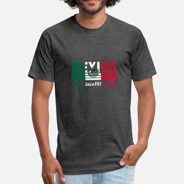 

mexico since 1810 t shirt men fitness 100% cotton round collar pictures fitness new fashion spring autumn letter