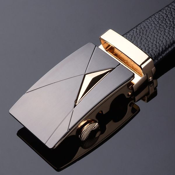 

cow leather belt vintage cowboy full grain genuine leather soft black luxury waistband automatic buckle belts strap, Black;brown