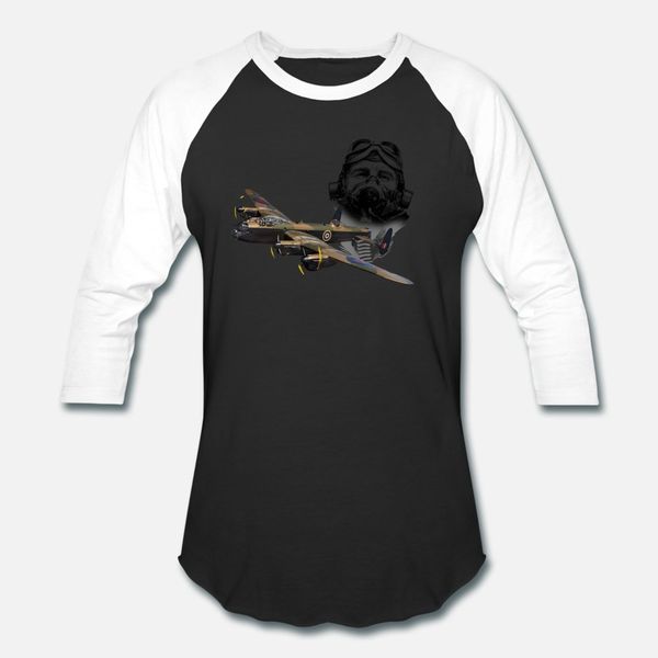 

пилот lancaster футболка мужчины подарок с коротким рукавом экипаж шеи стандартный подарков новая мода весна тонкий