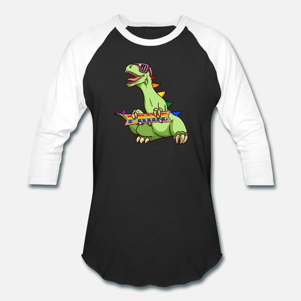 

lgbt gay pride dinosaur rainbow flag awareness mon t shirt men designer cotton round collar kawaii loose funny casual spring outfit shirt